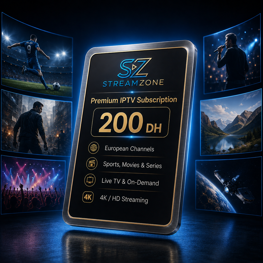 StreamZone Premium IPTV Subscription – 12 Months Access | Smart TV, Android & Multi-Device Streaming