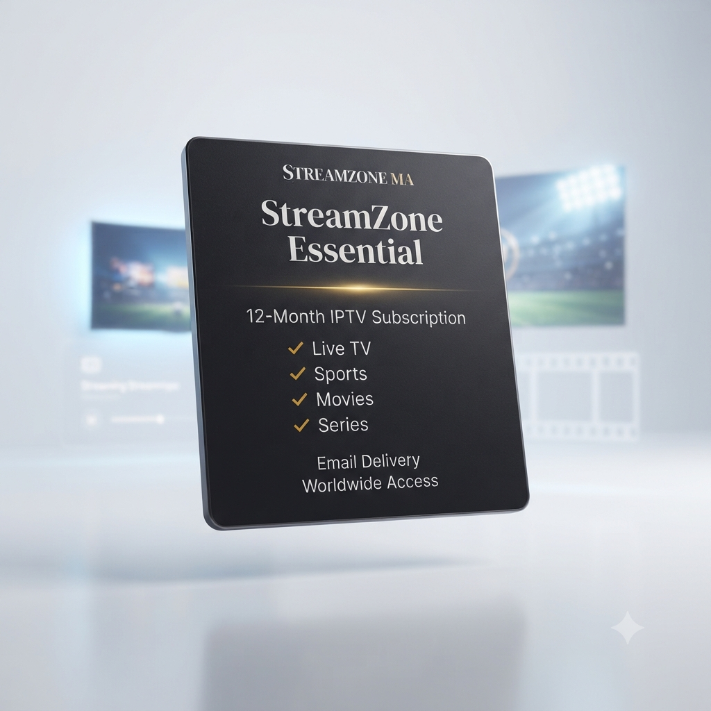 StreamZone Essential – 12-Month IPTV Subscription